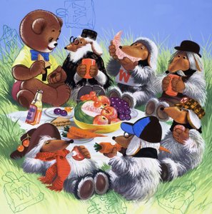 Teddy Bear (rejtett tárgyakkal) alkotó: English School