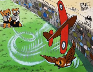 Teddy mackó repülő játékrepülő alkotó: English School