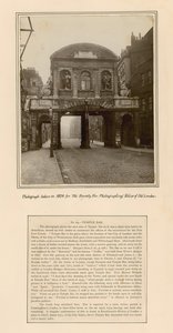 Temple Bar, London, A fénykép 1878-ban készült alkotó: English School