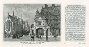 Temple Bar, London. A megfelelő hely alkotó: English School