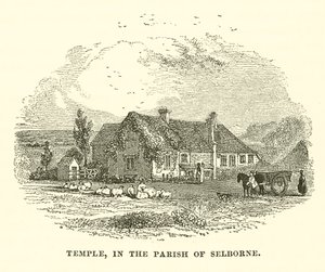 Templom, Selborne plébánián (metszet) alkotó: English School