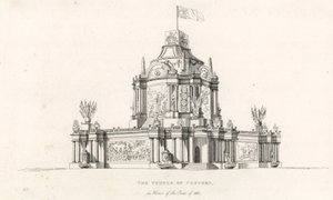 Concord temploma az 1814-es béke ünneplésére alkotó: English School