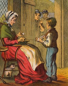 Temptation (színes litográfia) alkotó: English School