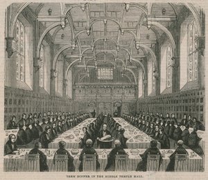 Tanévi vacsora a Middle Temple Hallban alkotó: English School