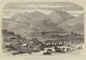 Az abesszin expedíció, Sir Robert Napier tábornok Adigerati tábora (metszet) alkotó: English School