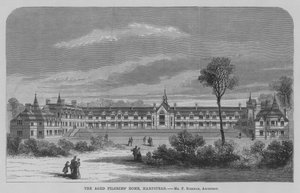 Az idős zarándokok otthona, Hampstead (metszet) alkotó: English School