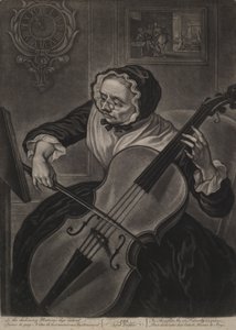 Az idős apróság, 1750 körül (mezzotint) alkotó: English School