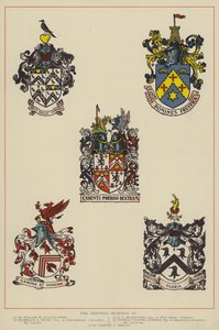 A címerállatok (színes litográfia) alkotó: English School