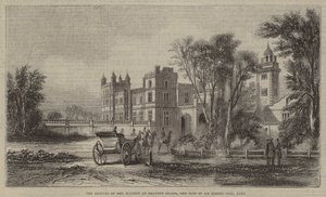 Őfelsége érkezése a Drayton Manorba, Sir Robert Peel, Baronet székhelyére alkotó: English School