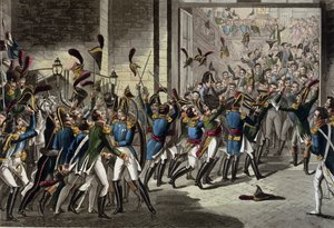 Napóleon (1769-1821) érkezése a Tuileriákhoz 1815. március 20-án alkotó: English School