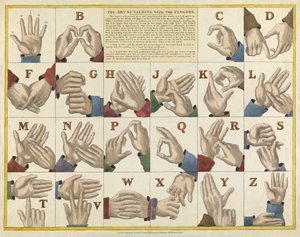 Az ujjakkal beszélés művészete, kocsma. C. 1825 alkotó: English School