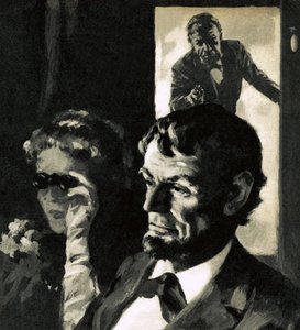 Abraham Lincoln meggyilkolása alkotó: English School