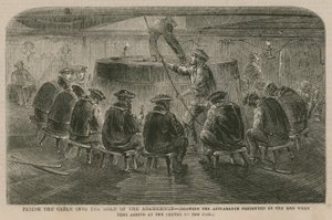 Az Atlanti-kábel; A kábel behelyezése az Agamemnon rakterébe alkotó: English School