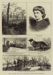 A támadás Lady Florence Dixie ellen Windsor közelében alkotó: English School