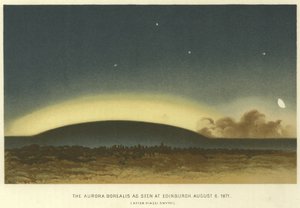 Az Aurora Borealis Edinburgh-ban, 1871. augusztus 6-án alkotó: English School