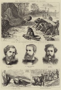 A léggömbbaleset Franciaországban (metszet) alkotó: English School