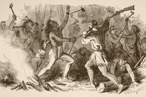 The Battle of Bloody Brook on September the 18th alkotó: English School