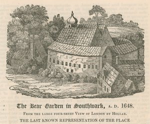 A Medvekert Southwarkban, Kr.u. 1648 alkotó: English School