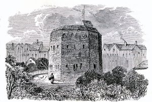 The Beargarden, Southwark, London (litho) alkotó: English School