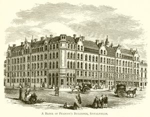 A Peabodys épületek blokkja, Spitalfields alkotó: English School