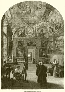 A római Borghese-palota alkotó: English School