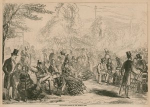 A botanikus kert a Regents Parkban, Londonban alkotó: English School