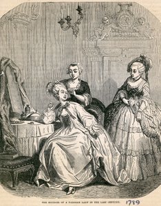Egy párizsi hölgy budoárja a múlt században, 1789 alkotó: English School
