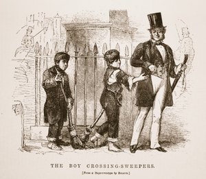The Boy-Crossing Sweepers, Richard Beard dagerrotípiájából, illusztráció a London Labor és London Poor, Henry Mayhew, pub. 1862 alkotó: English School