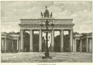A Brandenburgi kapu, Berlin, 1870 alkotó: English School