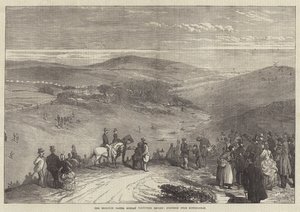 A Brighton Húsvét Hétfő Önkéntes Szemle, Küzdelem Rottingdean közelében (metszet) alkotó: English School