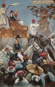 A brit hadsereg belép Szingapúrba annak 1824-es átengedése után alkotó: English School