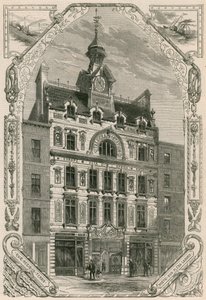 A brit és ír Magnetic Telegraph Company irodái, Threadneedle Street, London alkotó: English School