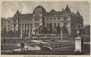 Építőipari Iskola, Stuttgart (metszet) alkotó: English School
