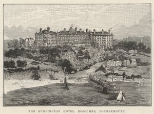 The Burlington Hotel, Boscombe, Bournemouth (metszet) alkotó: English School