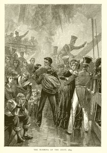 Kent égése, 1825 alkotó: English School