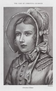 Christina Gilmour esete (litográfia) alkotó: English School