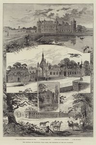 A Chateau de Chantilly, Párizs közelében, a Duc d