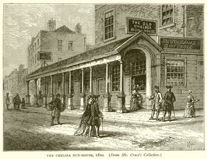 A Chelsea zsemleház, 1810 alkotó: English School