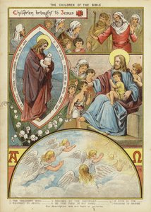 A Biblia gyermekei: Jézushoz vitt gyermekek (chromolitho) alkotó: English School