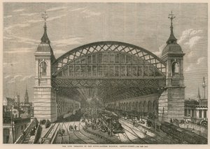 A South-Eastern Railway városi végállomása, Cannon Street, London alkotó: English School