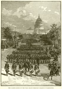 A háború záró jelenete – Nagy katonai parádé Washingtonban alkotó: English School