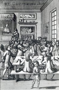 The Coffeehouse Mob, Edward Ward, a Vulgus Britannicusból, 1710 alkotó: English School