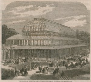 A Konzervatórium a Királyi Kertészeti Társaság kertjeiben, South Kensingtonban alkotó: English School