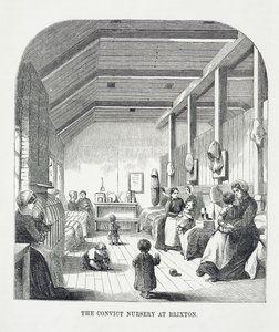 The Convict Nursery at Brixton, A londoni bűnügyi börtönökből és Henry Mayhew (1812-87) és John Binny jelenetei a börtönéletből, 1862 alkotó: English School