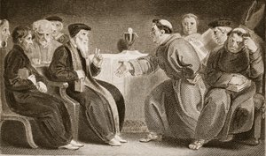 The Convocation at Oxford, illusztráció David Humestól Anglia története, pub. R. Bowyer, London, 1812 alkotó: English School