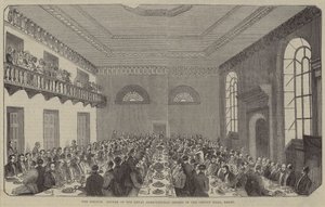 The Council Dinner, Royal Agricultural Society, County Hall, Derby alkotó: English School