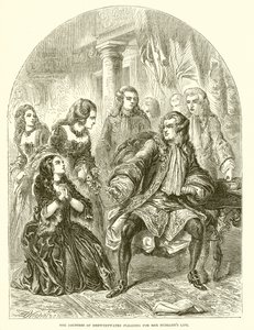 Derwentwater grófnője férje életéért könyörög alkotó: English School