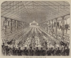 A krími bankett Dublinban, 1856. október 22. (metszet) alkotó: English School