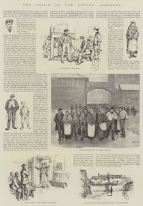 A pamutipar válsága (metszet) alkotó: English School