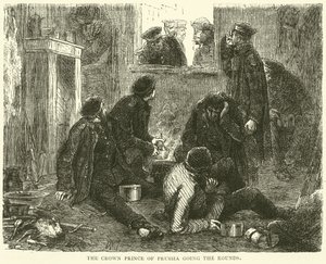 A porosz koronaherceg körbejár, 1870 novemberében alkotó: English School